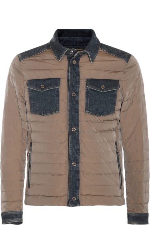 Moorer Coats & Jackets for Men Moorer Beige Down Jacket