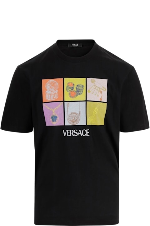 Versace Topwear for Men Versace T-shirt With Front Print