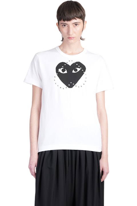 Comme des Garçons Play for Women Comme des Garçons Play T-shirt In White Cotton