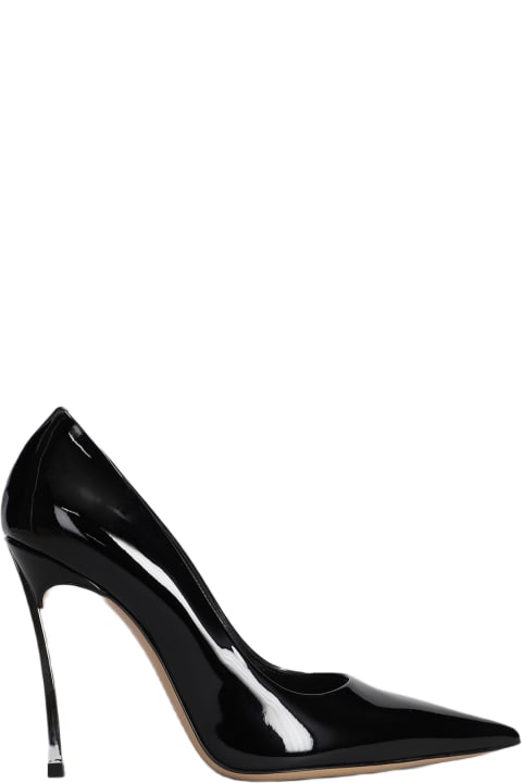 Casadei for Women Casadei Superblade Pumps In Black Patent Leather