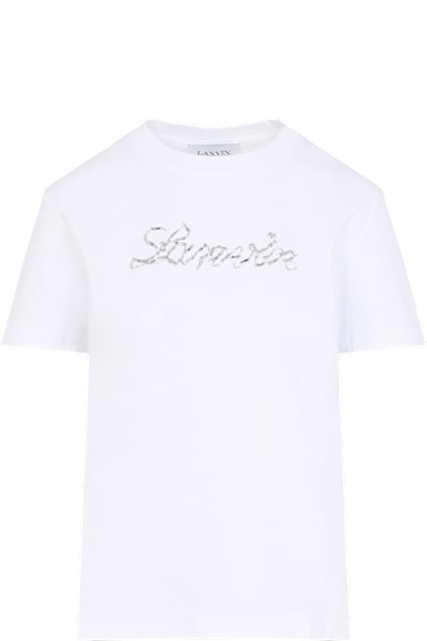 Homeware Lanvin Embroidered Script Logo T-shirt