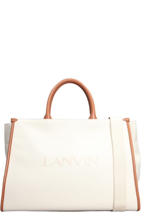 Lanvin Totes for Women Lanvin Ivory Canvas Bag