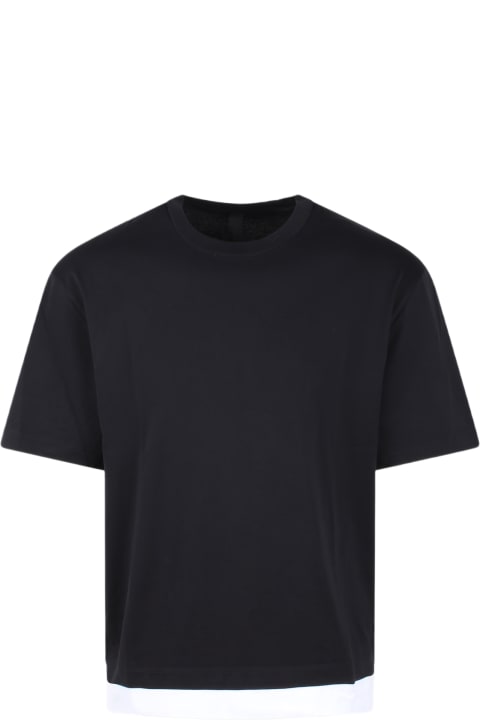 Neil Barrett Topwear for Men Neil Barrett Slim Dropped Shoulder Bicolor T-shirt