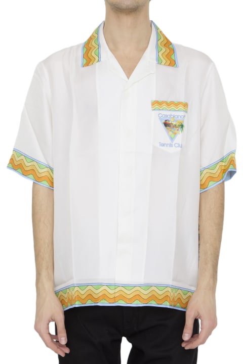 Shirts for Men Casablanca Afro Cubism Tennis Club Shirt