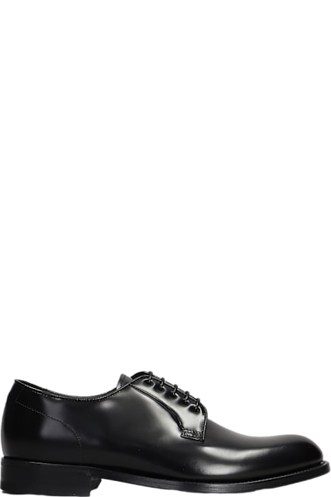 Green George Shoes for Men Green George Lace Up Shoes In Black Leather