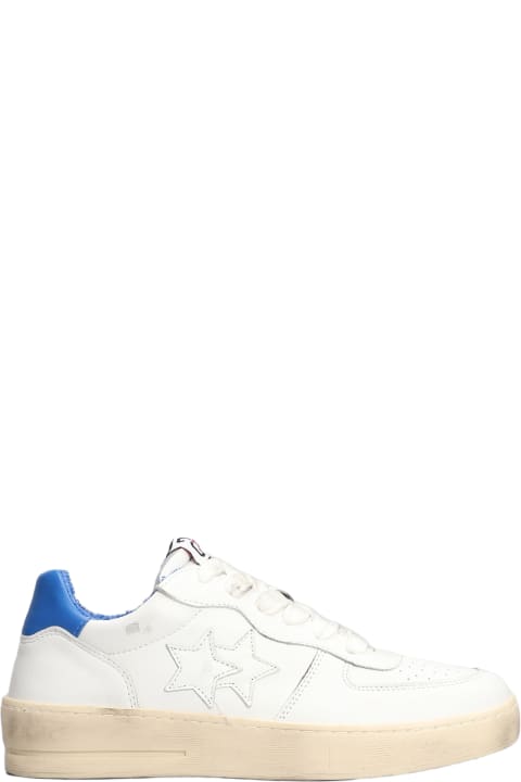 2Star Sneakers for Men 2Star Padel Star Sneakers In White Leather