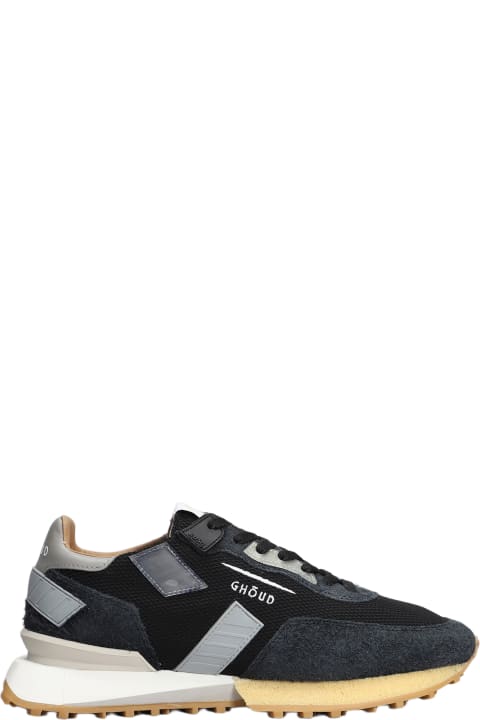 Rush Groove Sneakers In Black Suede And Fabric