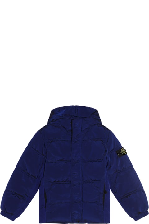 Stone Island for Women Stone Island Blue Down Jacket