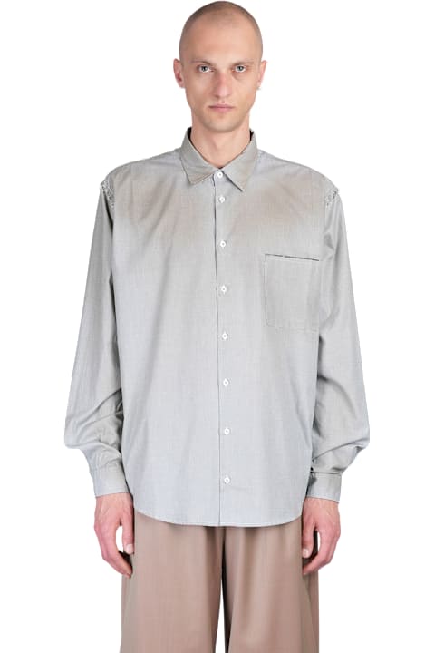Paura for Men Paura Erzin Shirt In Grey Cotton