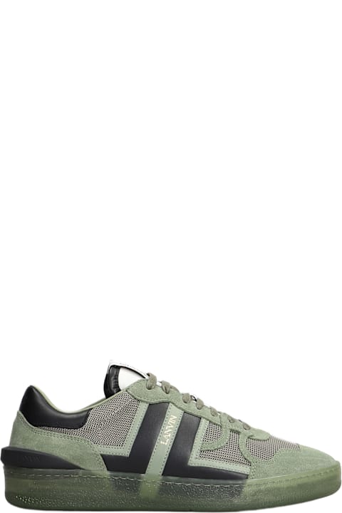 Lanvin Sneakers for Men Lanvin Clay Sneakers In Green Suede And Fabric
