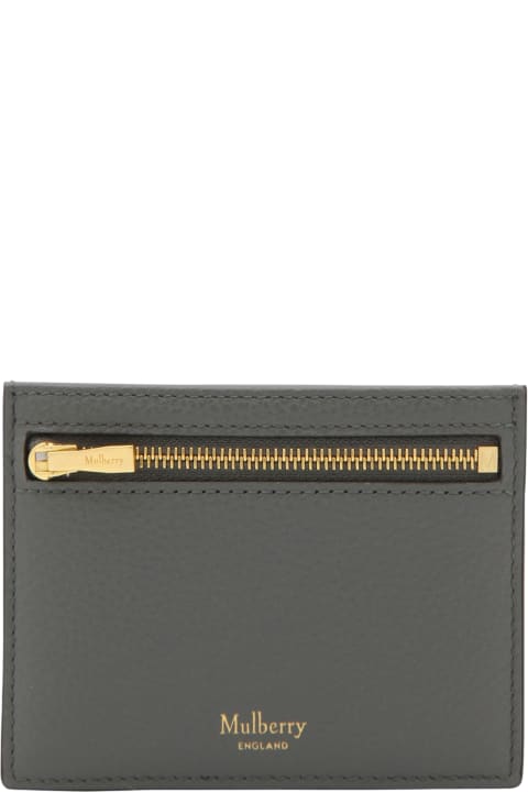 Mulberry Wallets for Women Mulberry Grey Leather Cardholder