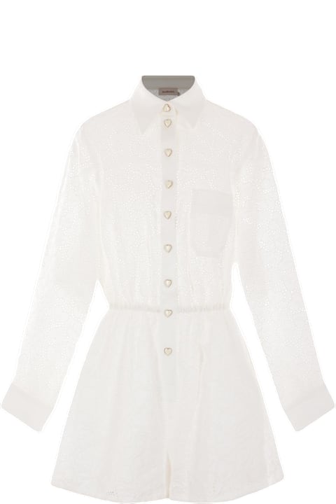 Zimmermann Crush Embroidred Playsuit | italist