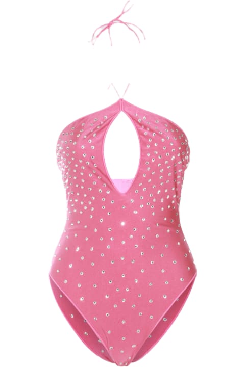 Oseree Swimwear for Women Oseree Oseree Pink Gem One-piece Swimsuit