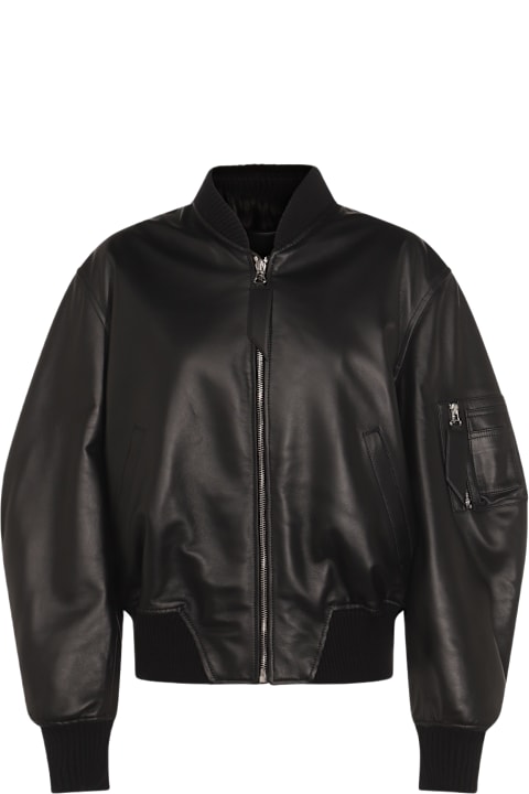 Homeware The Attico Black Leather Jacket
