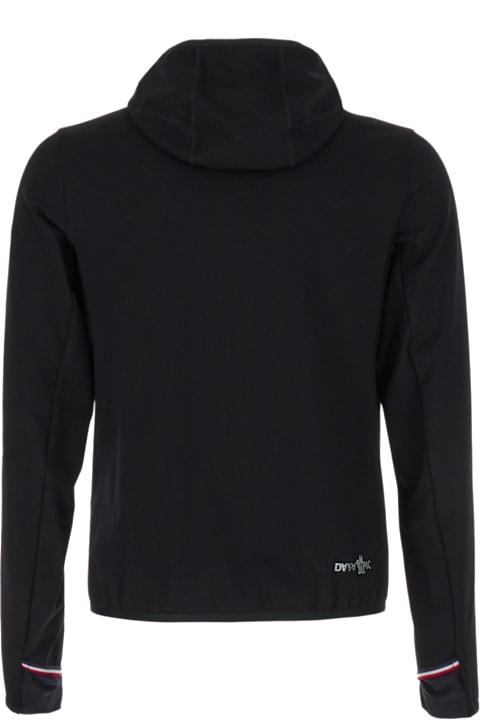 Moncler Grenoble for Men Moncler Grenoble Black Tech Fabric Sweatshirt