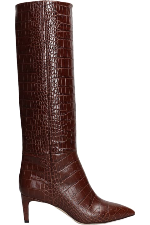 Fashion for Women Paris Texas High Heels Boots In Brown Leather