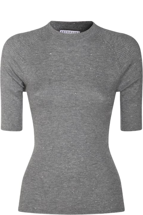 Homeware Brunello Cucinelli Grey Wool Knitwear
