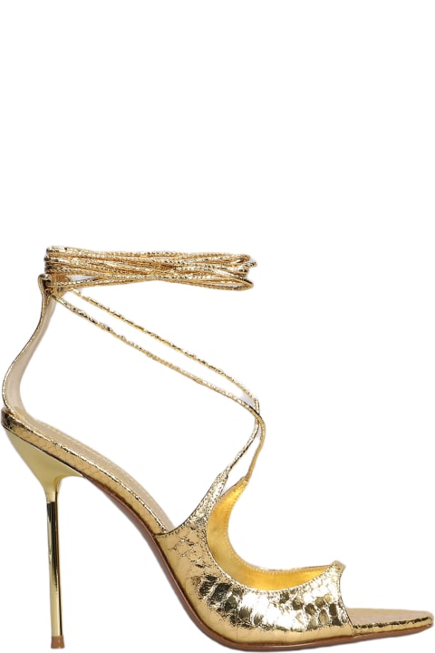 Paris Texas Shoes for Women Paris Texas Loulou Sandals In Gold Leather