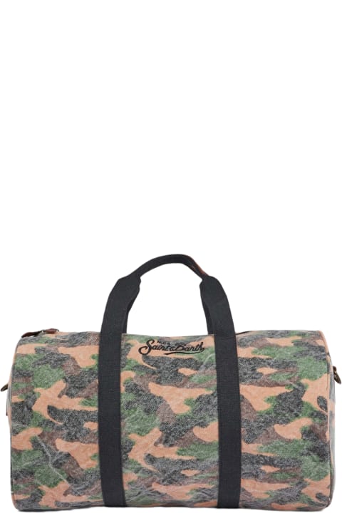 Luggage for Women MC2 Saint Barth Travel Duffel Bag With Camouflage Print