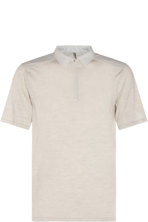 Arc'teryx Veilance for Men Arc'teryx Veilance Grey Wool Frame Ss Polo Shirt