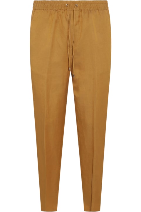 Fashion for Men Etro Ochre Linen Blend Pants