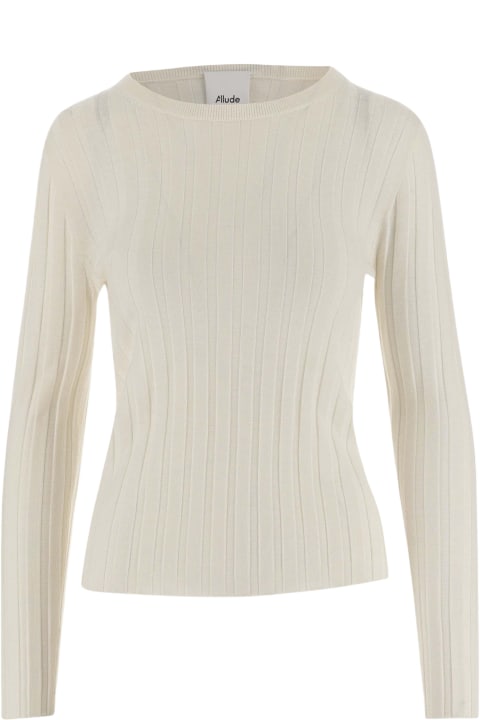 Allude Clothing for Women Allude Ribbed Wool Pullover