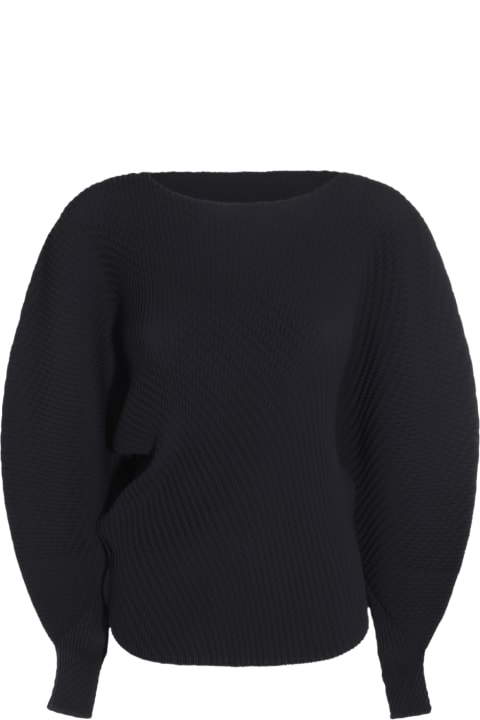 Issey Miyake Sweaters for Women Issey Miyake Black Shirt