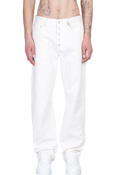 Alexander McQueen Jeans for Men Alexander McQueen Jeans In White Cotton