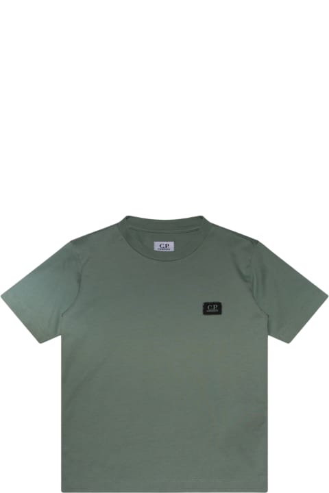 C.P. Company T-Shirts & Polo Shirts for Boys C.P. Company Green Cotton T-shirt