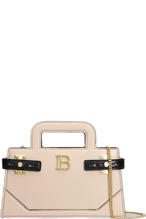 Balmain Bags for Women Balmain B Buzz Small Shoulder Bag In Rose-pink Leather