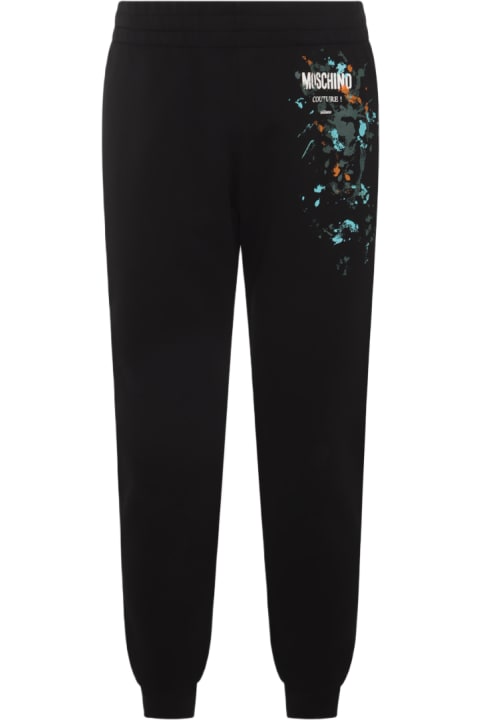 Moschino Fleeces & Tracksuits for Men Moschino Black Cotton Pants