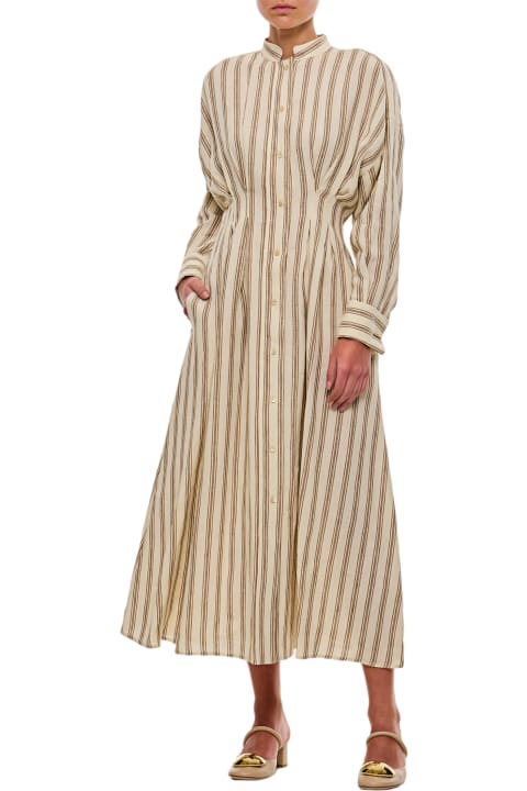 Max Mara Clothing for Women Max Mara Chemisier Striped Dress