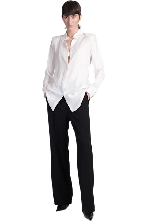 Balmain Topwear for Women Balmain Shirt In White Viscose