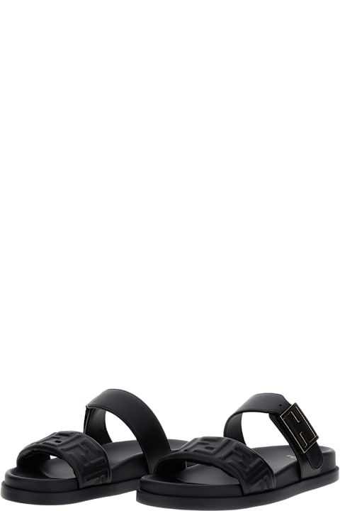Fendi Shoes for Women Fendi Nappa Ff Sandal