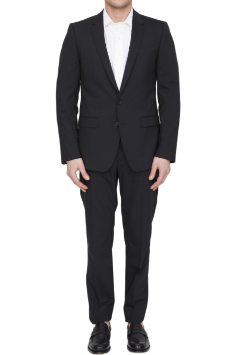 Dolce & Gabbana Sale for Men Dolce & Gabbana Black Wool Two-piece Suit