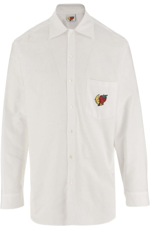 Cotton Poplin Shirt With Logo