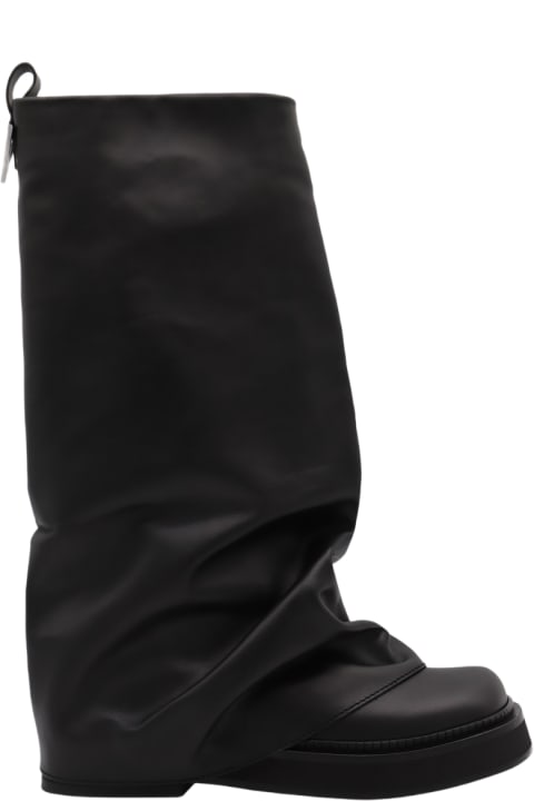 Shoes Sale for Women The Attico Black Leather Robin Boots