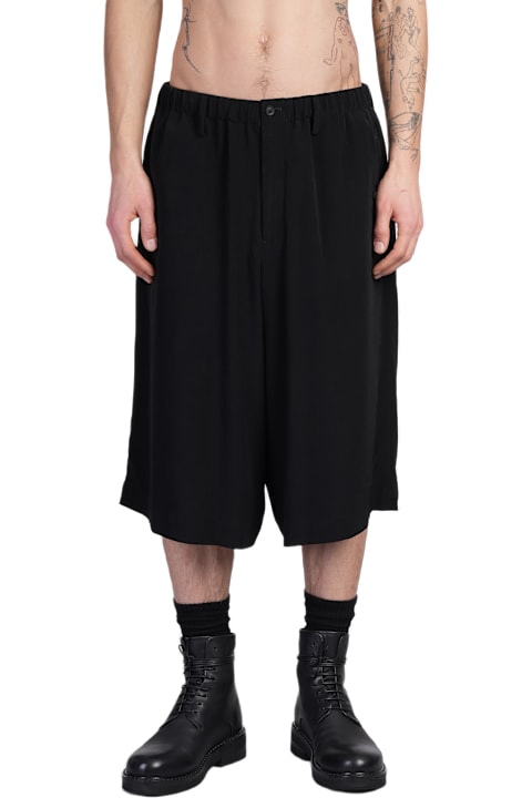 Yohji Yamamoto Pants for Men Yohji Yamamoto Shorts In Black Triacetate