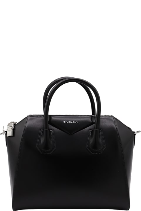 Shoulder Bags for Women Givenchy Black Leather Antigona Small Top Handle Bag