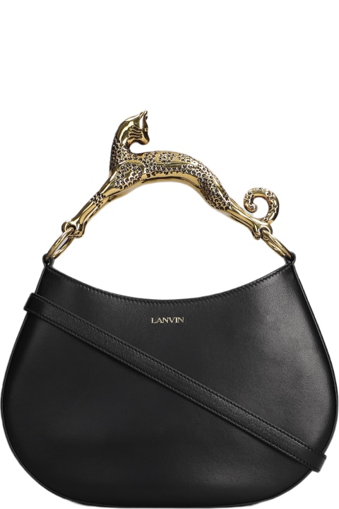 Lanvin Shoulder Bags for Women Lanvin Black Hobo Cat Bag