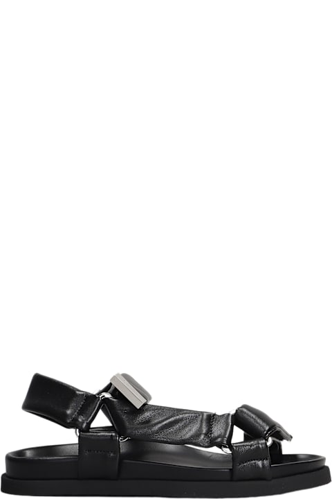 Flat Shoes for Women The Attico Salinas Flats In Black Leather