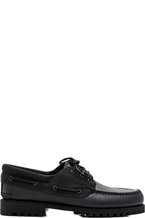 Timberland Shoes for Men Timberland Timberland Authentic Boat Shoe Blackout Full Grain