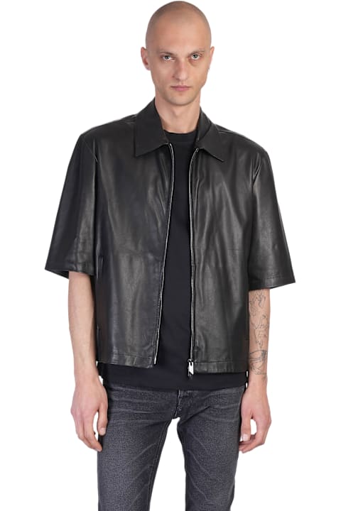 Salvatore Santoro Clothing for Men Salvatore Santoro Shirt In Black Leather