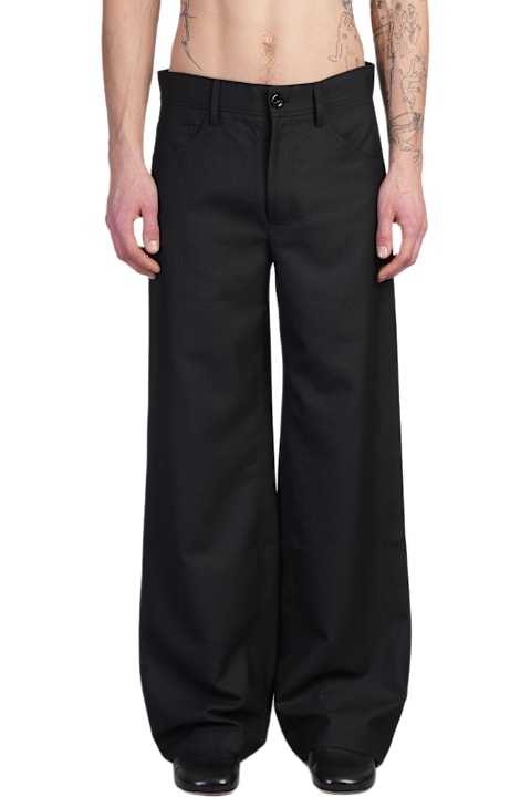 メンズ Séfrのウェア Séfr Jiro Pants In Black Wool