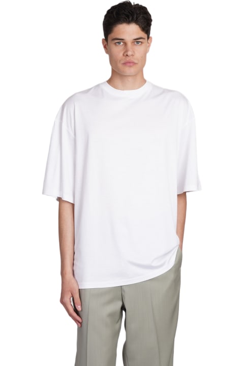 costumein Topwear for Men costumein Vant T-shirt In White Wool And Polyester