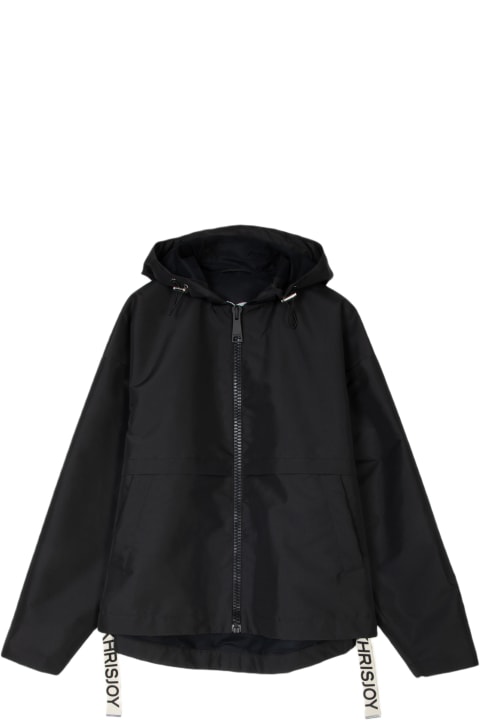 メンズ Khrisjoyのコート＆ジャケット Khrisjoy Shell Windbreaker Black nylon windproof hooded jacket - Shell Windbreaker