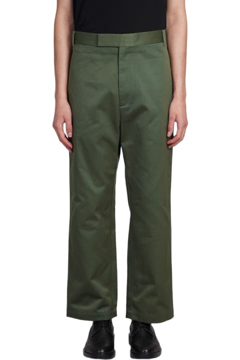 ウィメンズ Thom Browneのボトムス Thom Browne Pants In Green Cotton