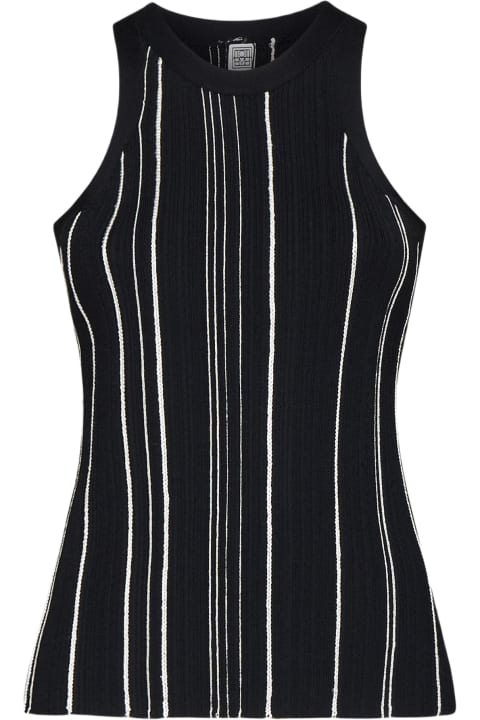 Totême for Women Totême Striped Rib-knit Tank Top