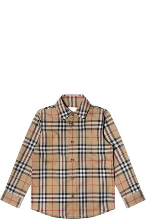 Burberry for Kids Burberry Archive Beige Cotton Shirt