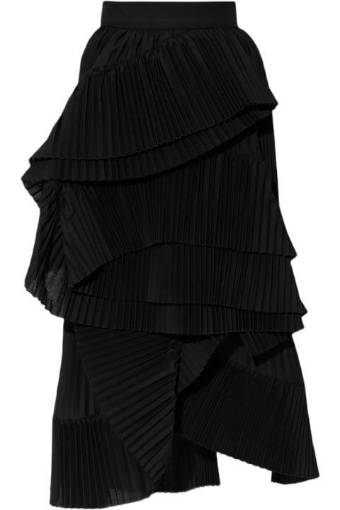 ウィメンズ新着アイテム Dries Van Noten Pleated Skirt With Ruffles